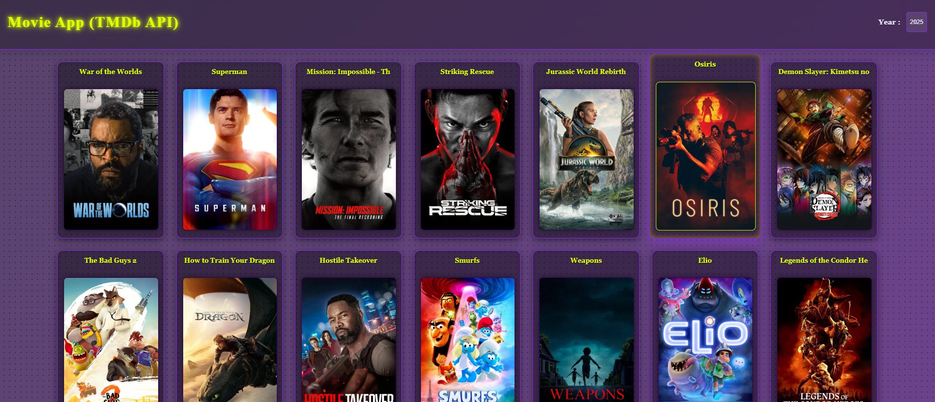 Movie App (TMDb API)